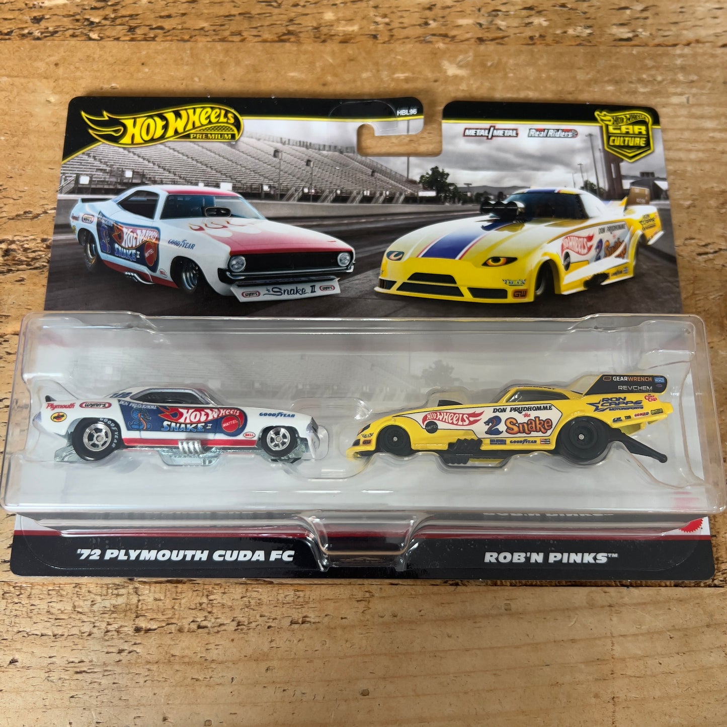 Hot Wheels Premium 2 Pack 72’ Plymouth Cuda FC & Rob’ N Pinks