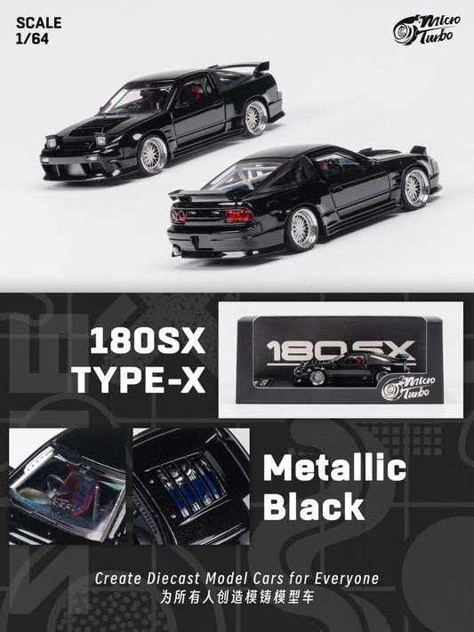 Microturbo Nissan 180SX Type X Metallic Black