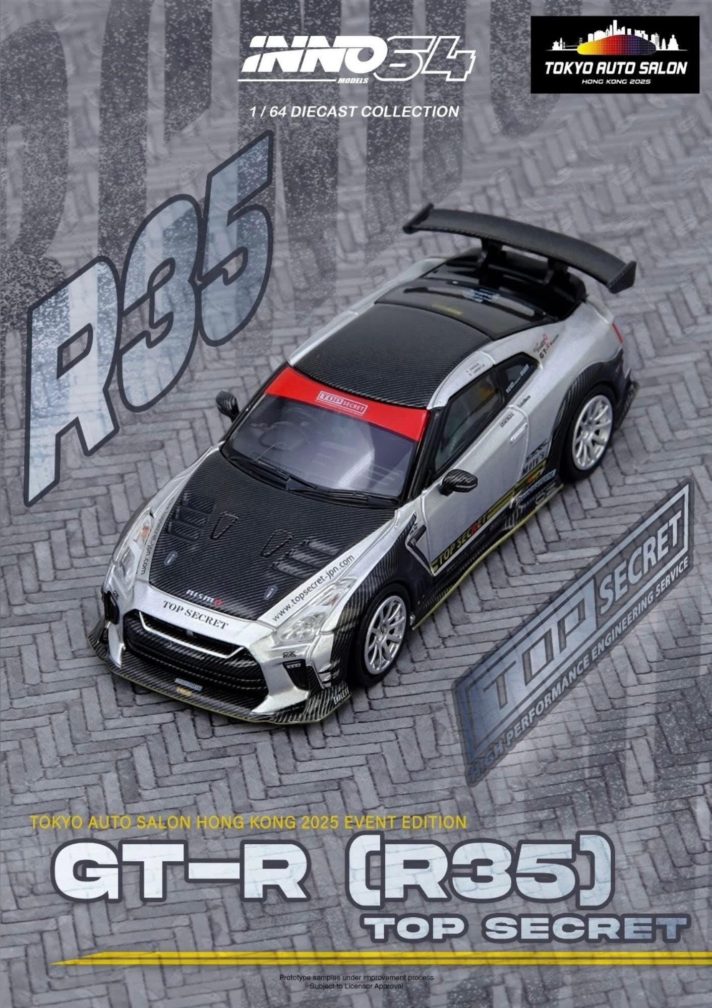 Inno64 Tokyo Auto Salon Event Edition Top Secret Nissan R35 GTR