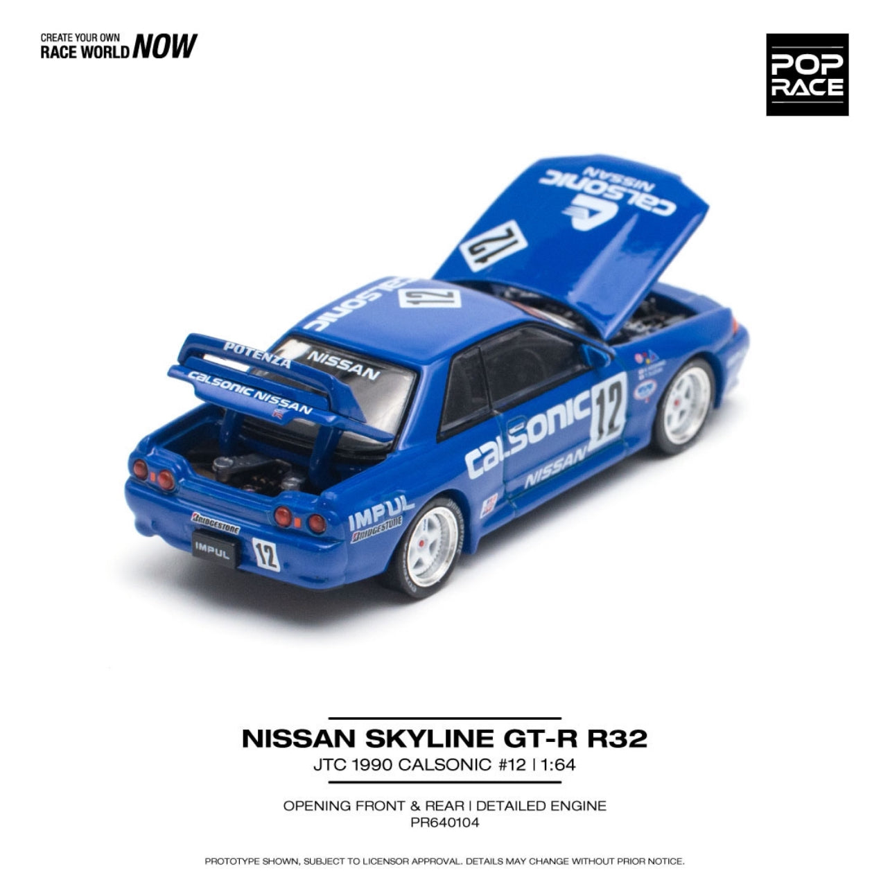 Pop Race Nissan Skyline R32 GTR Calsonic