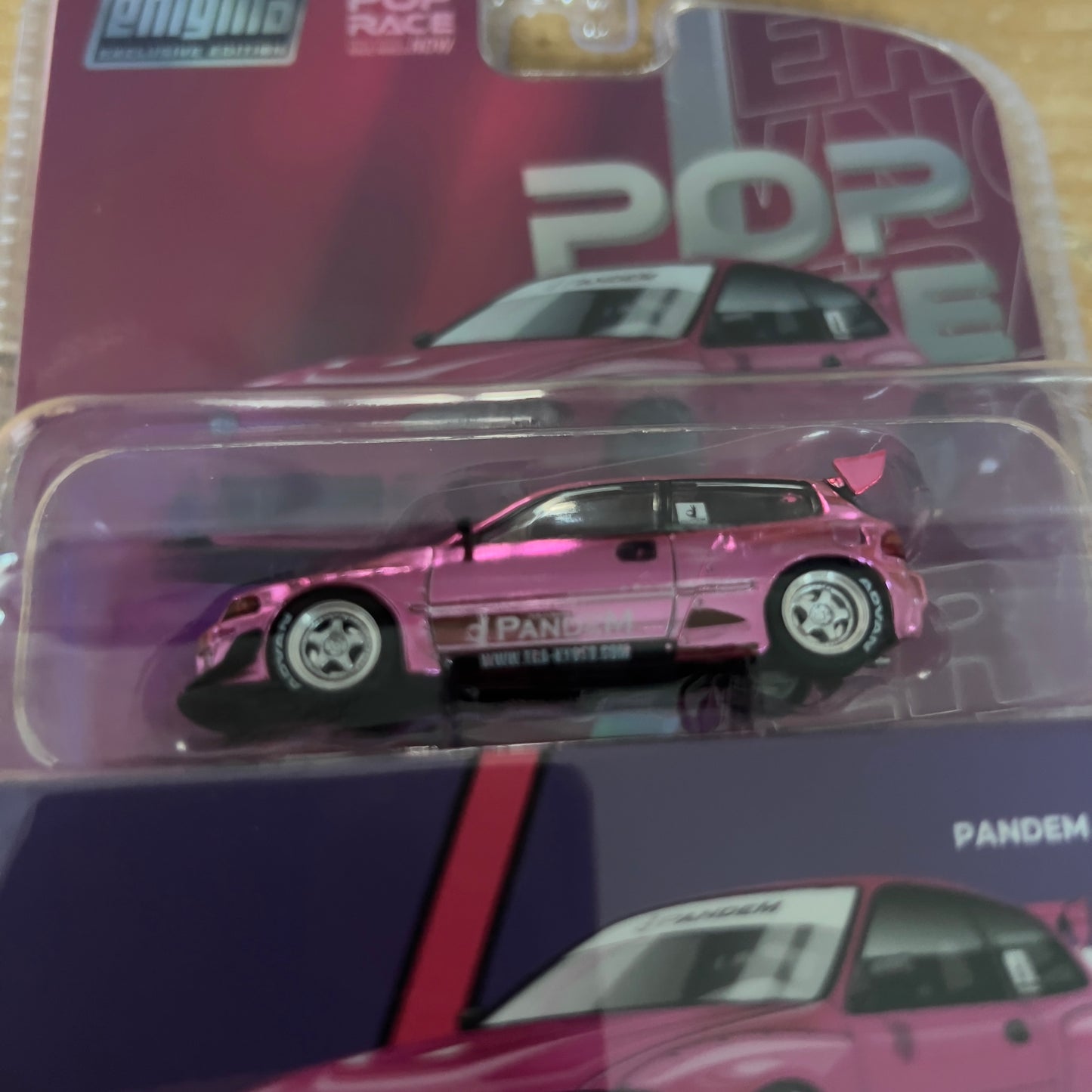 Pop Race Enigma Exclusive Pandem Honda Civic EG6 Chrome Chase