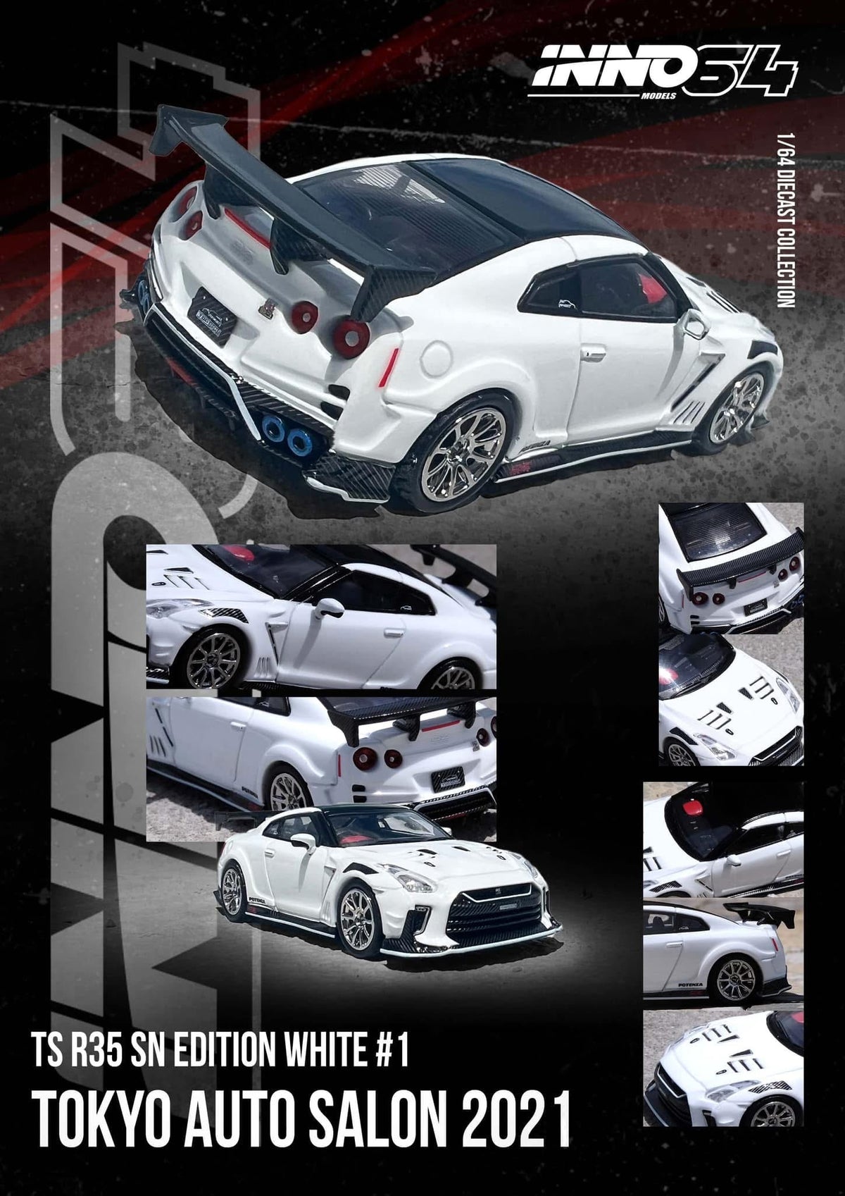 Inno64 Nissan R35 GTR Top Secret Tokyo Auto Salon 2021 – Bran’s Diecast