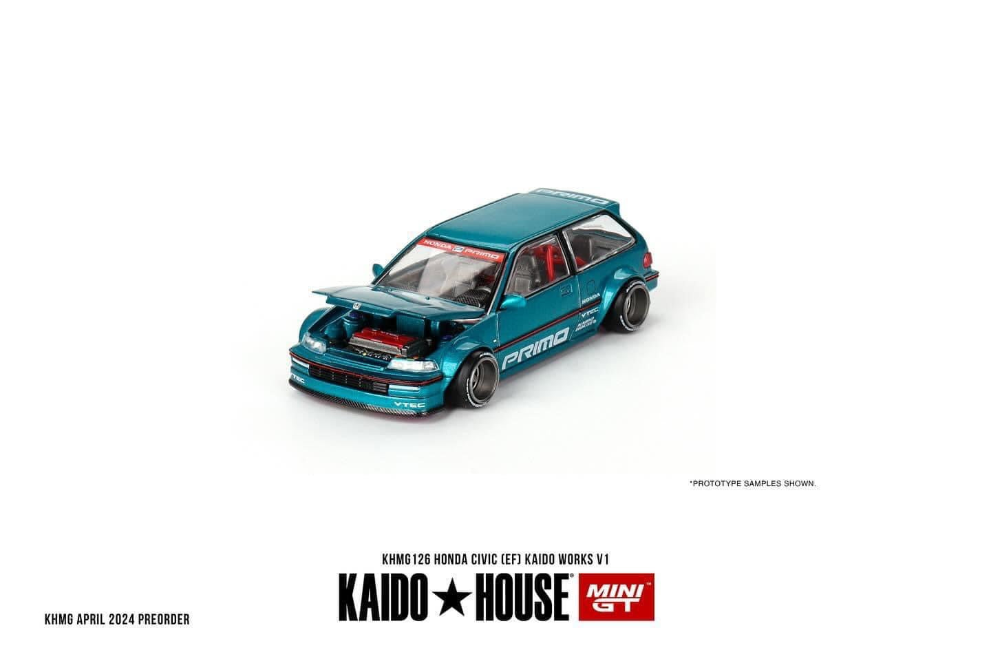 Mini GT x Kaido House Honda Civic EF V1 126 Bran s Diecast