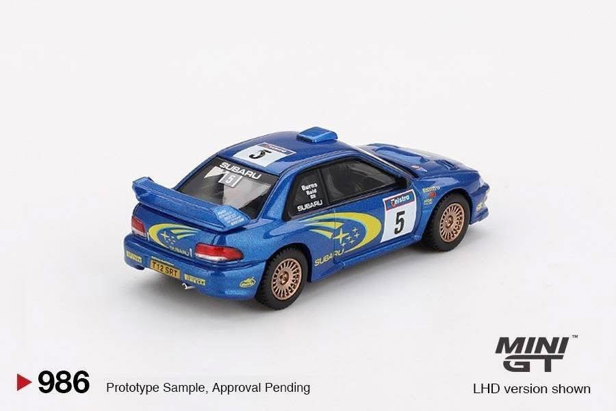 Mini GT Subaru Impreza WRC99 1999 Rally Australia Winner #986