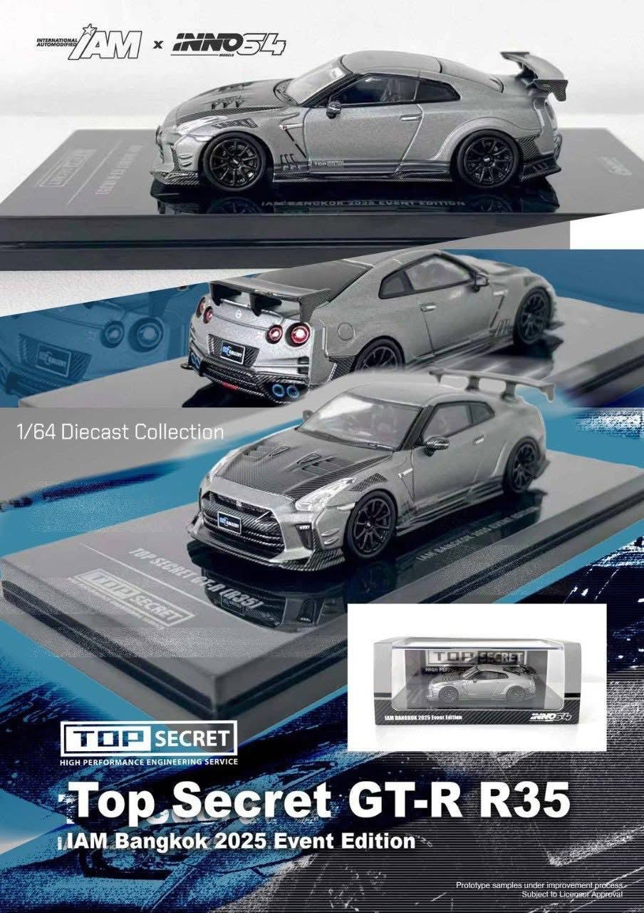 Inno64 IAM Bangkok Event Edition Top Secret Nissan R35 GTR – Bran’s Diecast