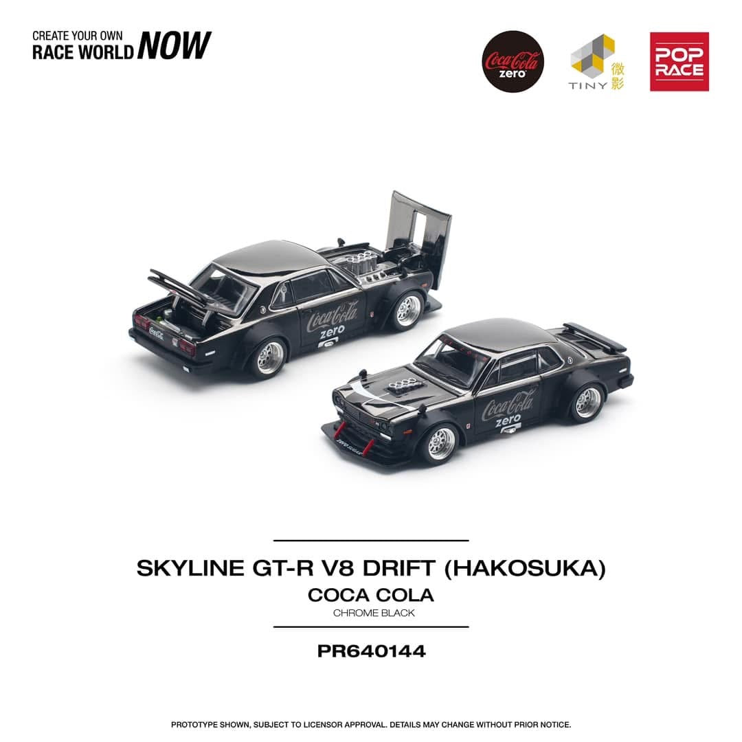 Pop Race Nissan Skyline GTR V8 Drift Hakosuka Coca Cola