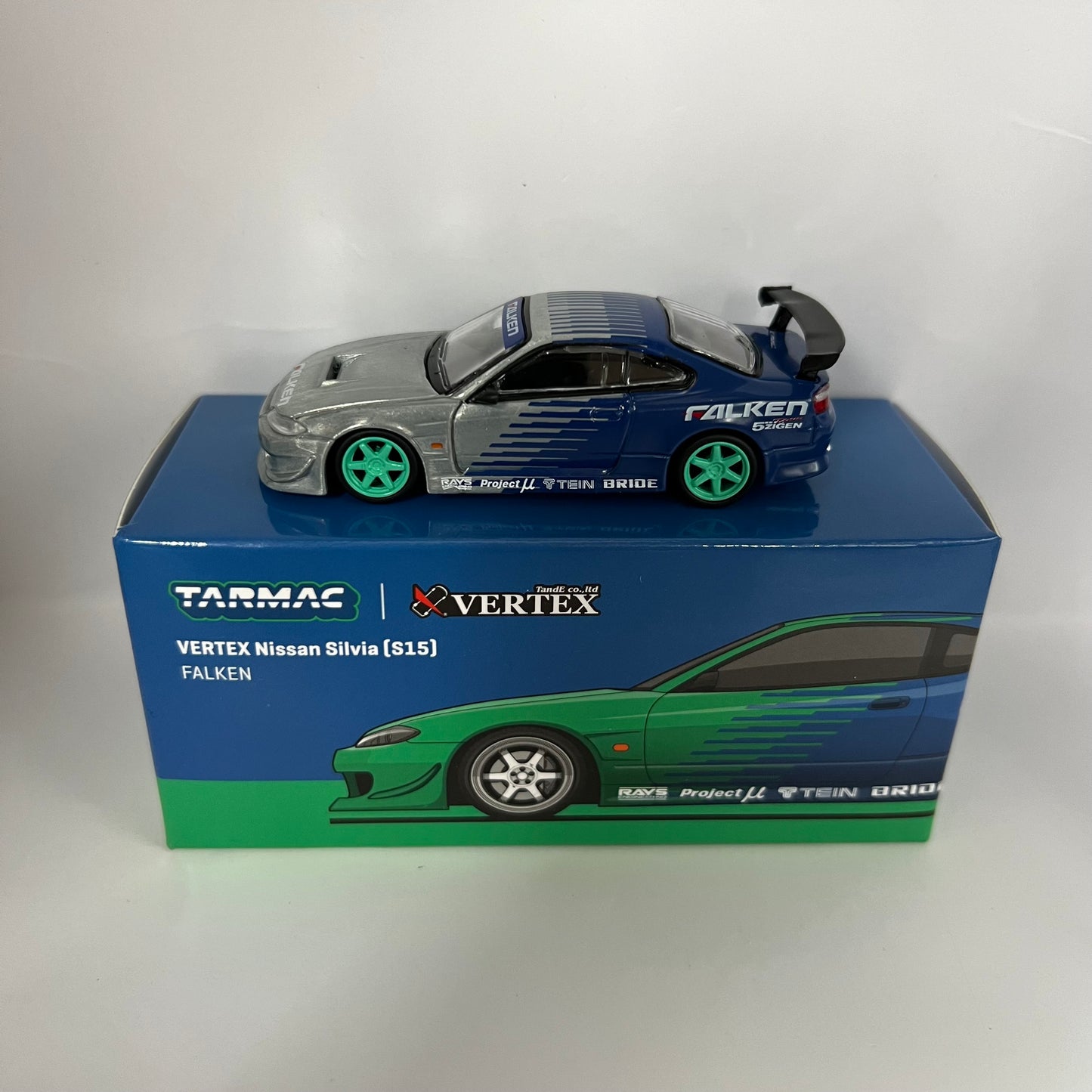 Tarmac Works Chase Vertex Nissan Silvia S15 Falken