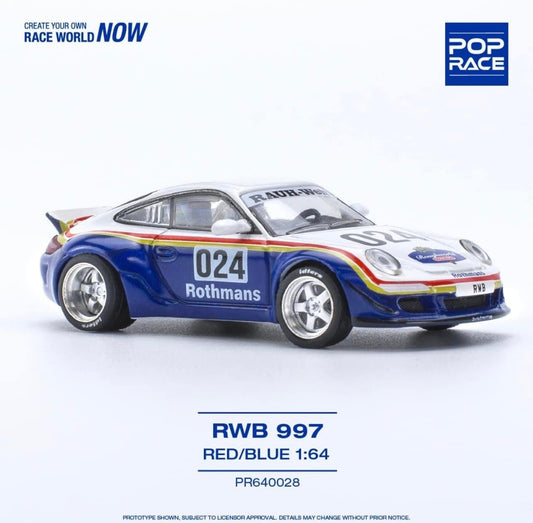 Pop Race Porsche RWB 997 Rothmans Livery