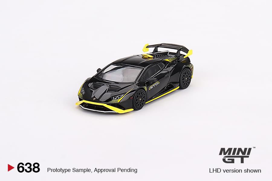 Mini GT Lamborghini Huracan STO Nero Noctis #638