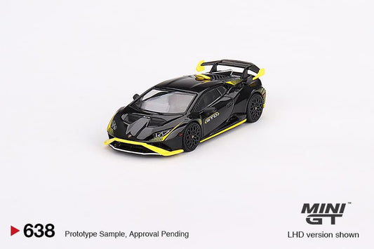 Mini GT Lamborghini Huracan STO Nero Noctis #638