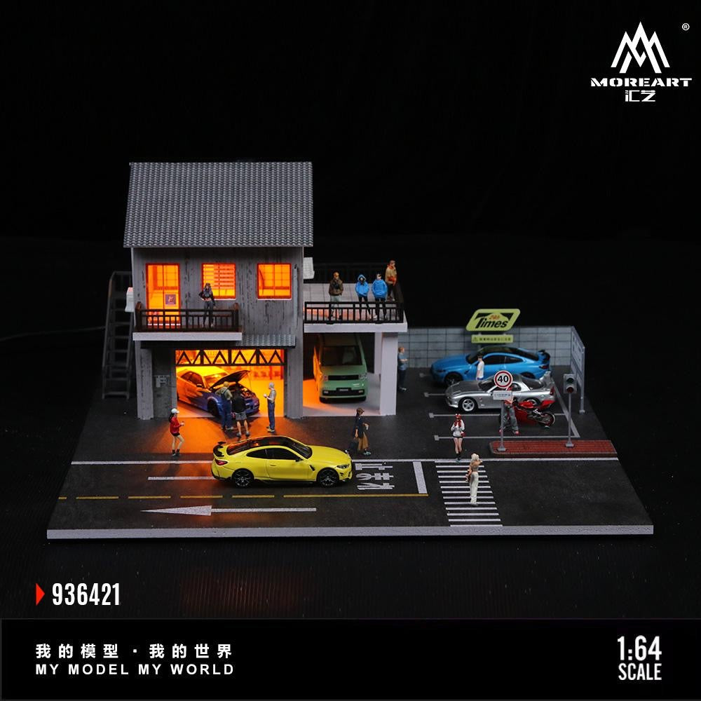 MoreArt Diorama Japanese Auto Repair Shop