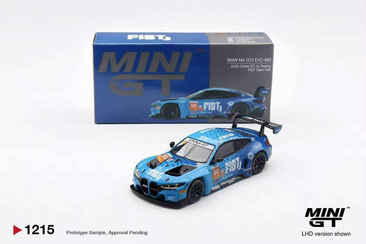 Mini GT China Exclusive BMW M4 GT3 Evo 2025 China GT Fist Team AAI #1215