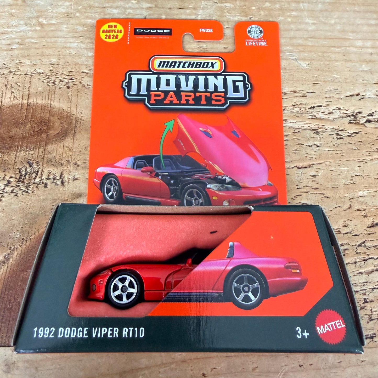 Matchbox Moving Parts 1992 Dodge Viper RT10
