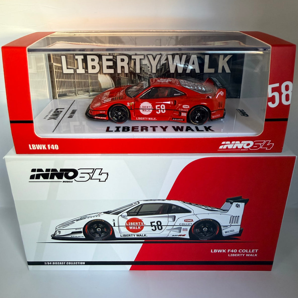 Inno64 LBWK Ferrari F40 Collet Liberty Walk Chase