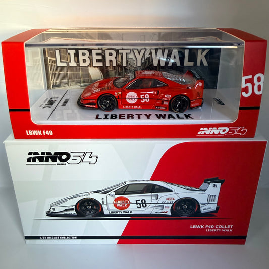 Inno64 LBWK Ferrari F40 Collet Liberty Walk Chase