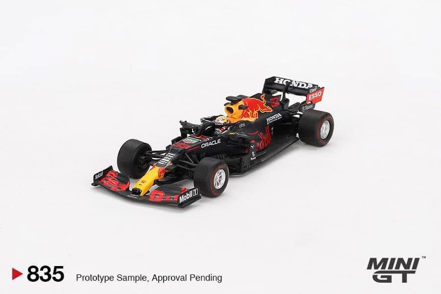 Mini GT Red Bull RB16B 2021 Abu Dhabi GP Winner Max Verstappen #835