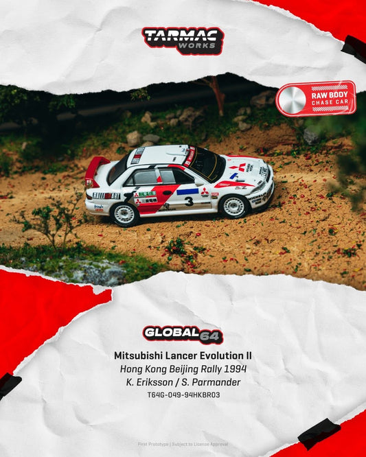 Tarmac Works Mitsubishi Lancer Evolution II Hong Kong Beijing Rally 1994