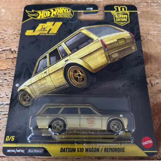 Hot Wheels Premium Japan Historics 5 Datsun 510 Wagon Chase