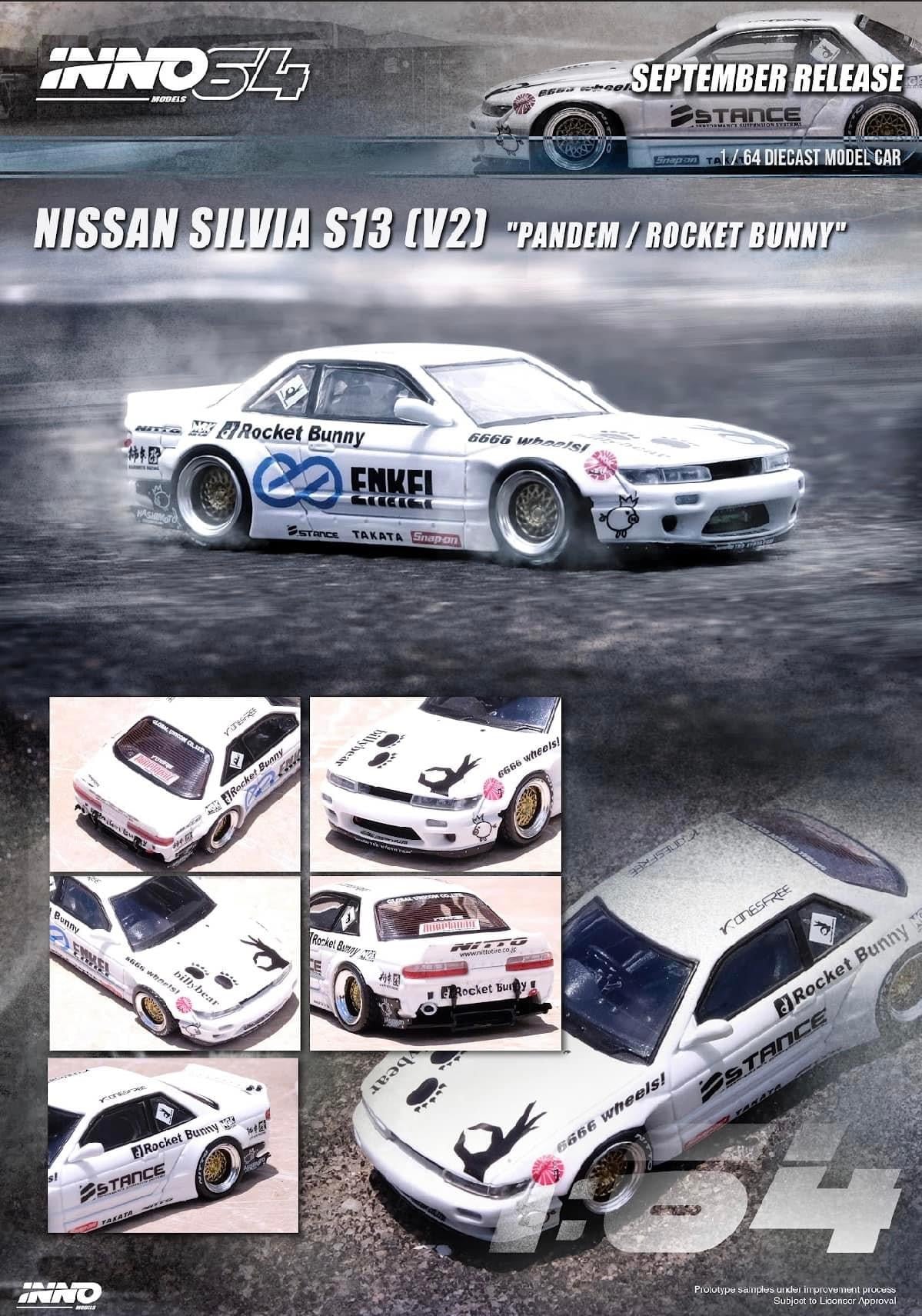 Inno64 Nissan Silvia S13 V2 Rocket Bunny