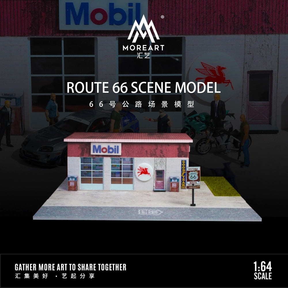 MoreArt Diorama Route 66 Scene