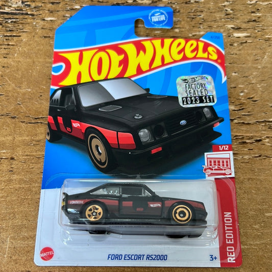 Hot Wheels US Exclusive Factory Red Edition Sealed Ford Escort RS2000