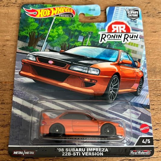 Hot Wheels Premium Ronin Run 98 Subaru Impreza 22B STI Version