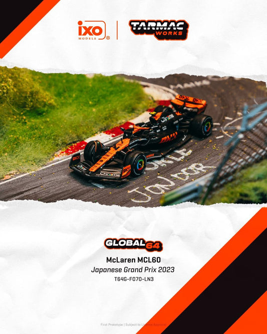 Tarmac Works McLaren MCL60 Japanese Grand Prix 2023 Lando Norris