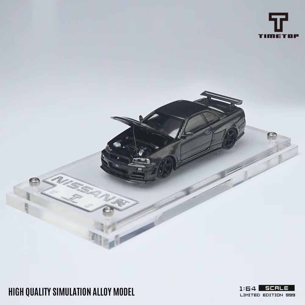 Time Top Model Nissan Skyline R34 GTR Carbon Fibre