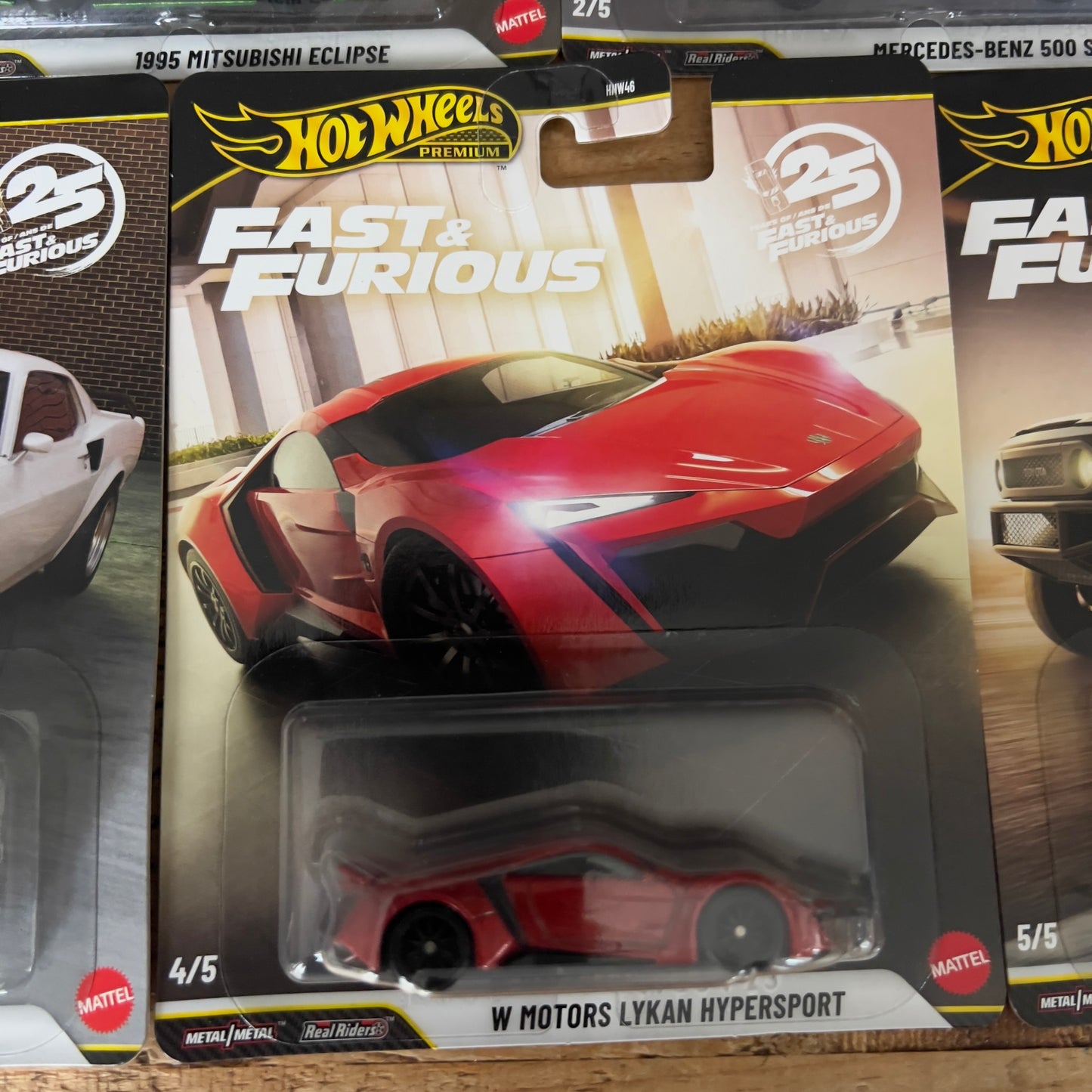 Hot Wheels Premium Fast & Furious Full Set Of 5