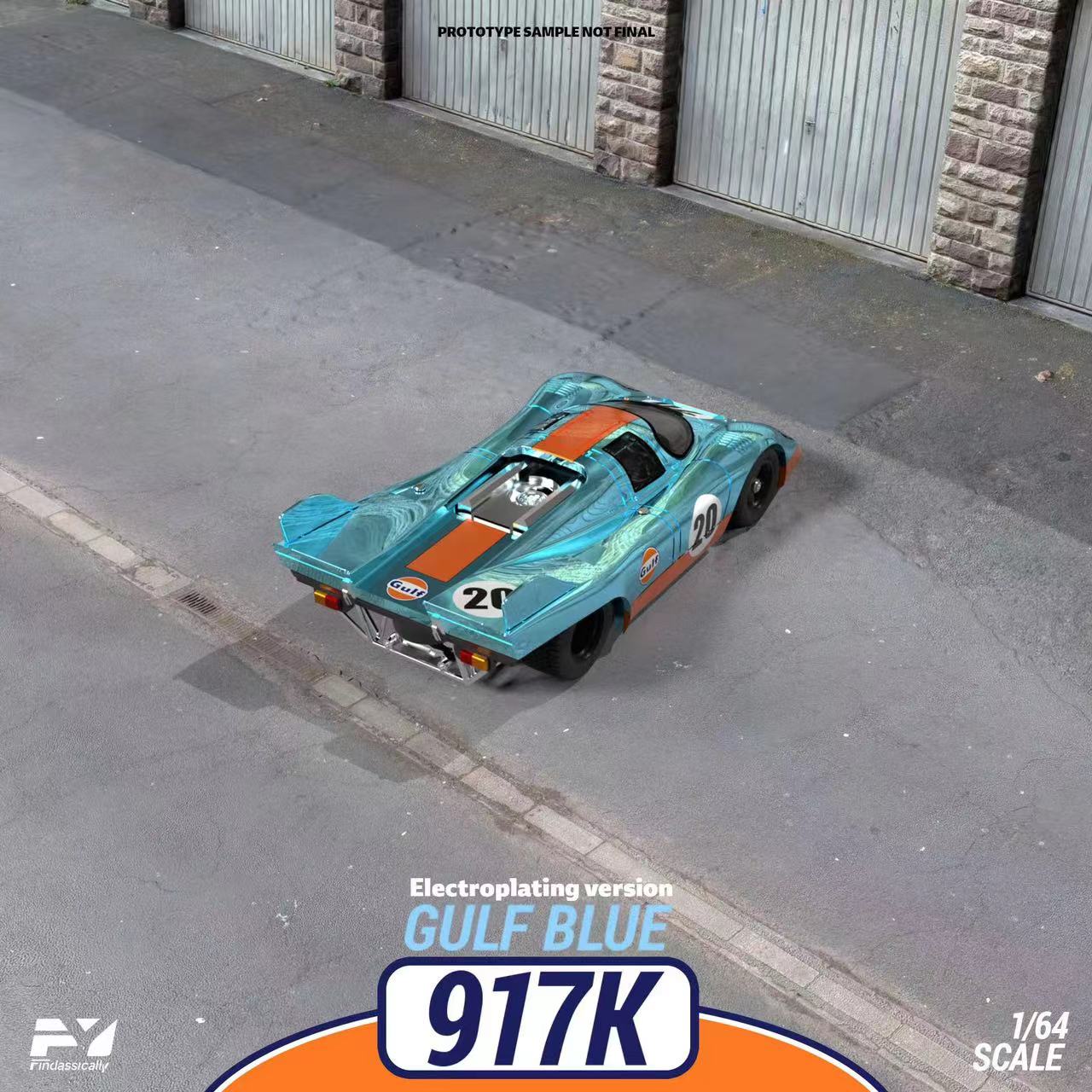 Findclassically Porsche 917 KH Gulf Electroplated