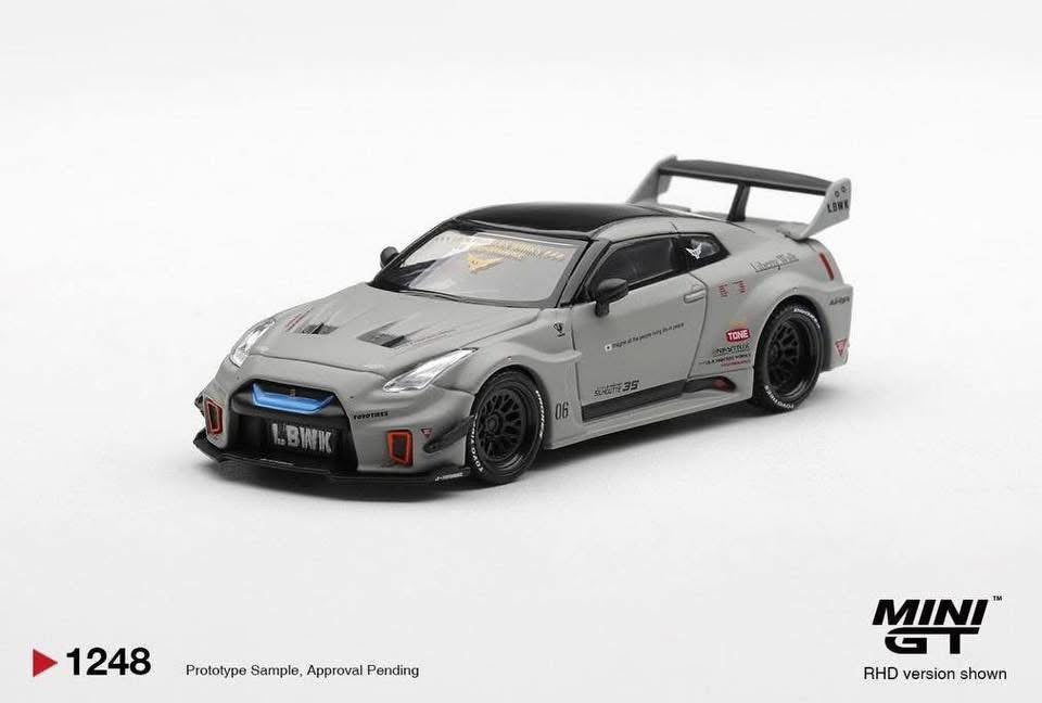 Mini GT Nissan LB Silhouette Works GT 35GT-RR Ver 1 Matt Grey #1248