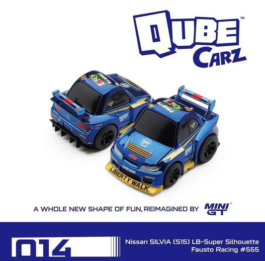 Mini GT Qube Carz Nissan Silvia S15 LB Super Silhouette Fausto Racing #014