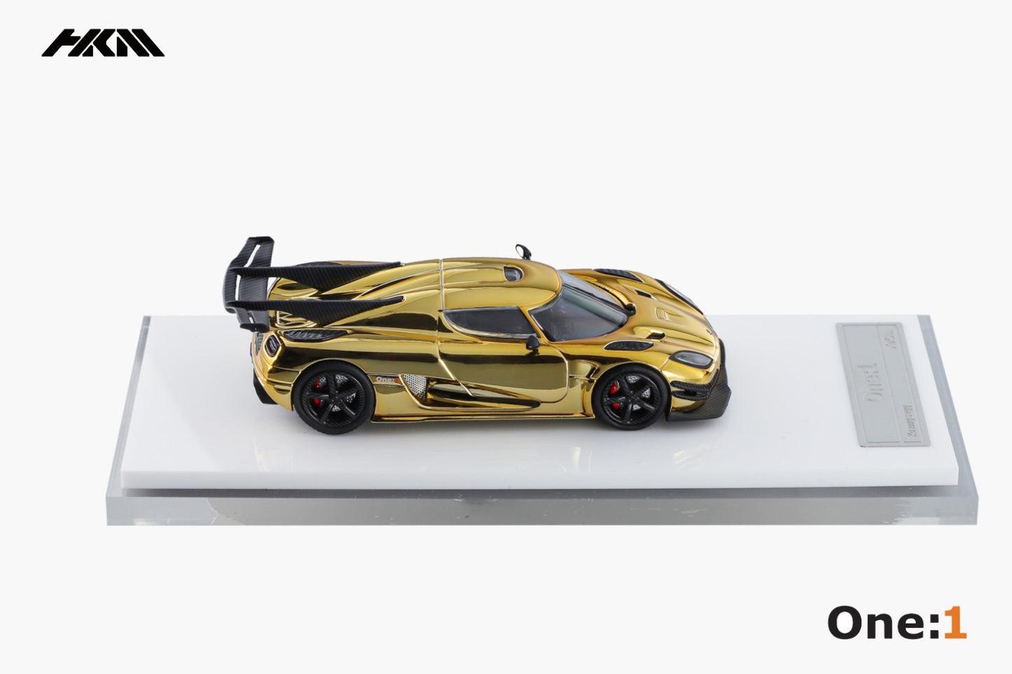 HKM Model Koenigsegg Agera One:1 Electroplated Gold Chrome