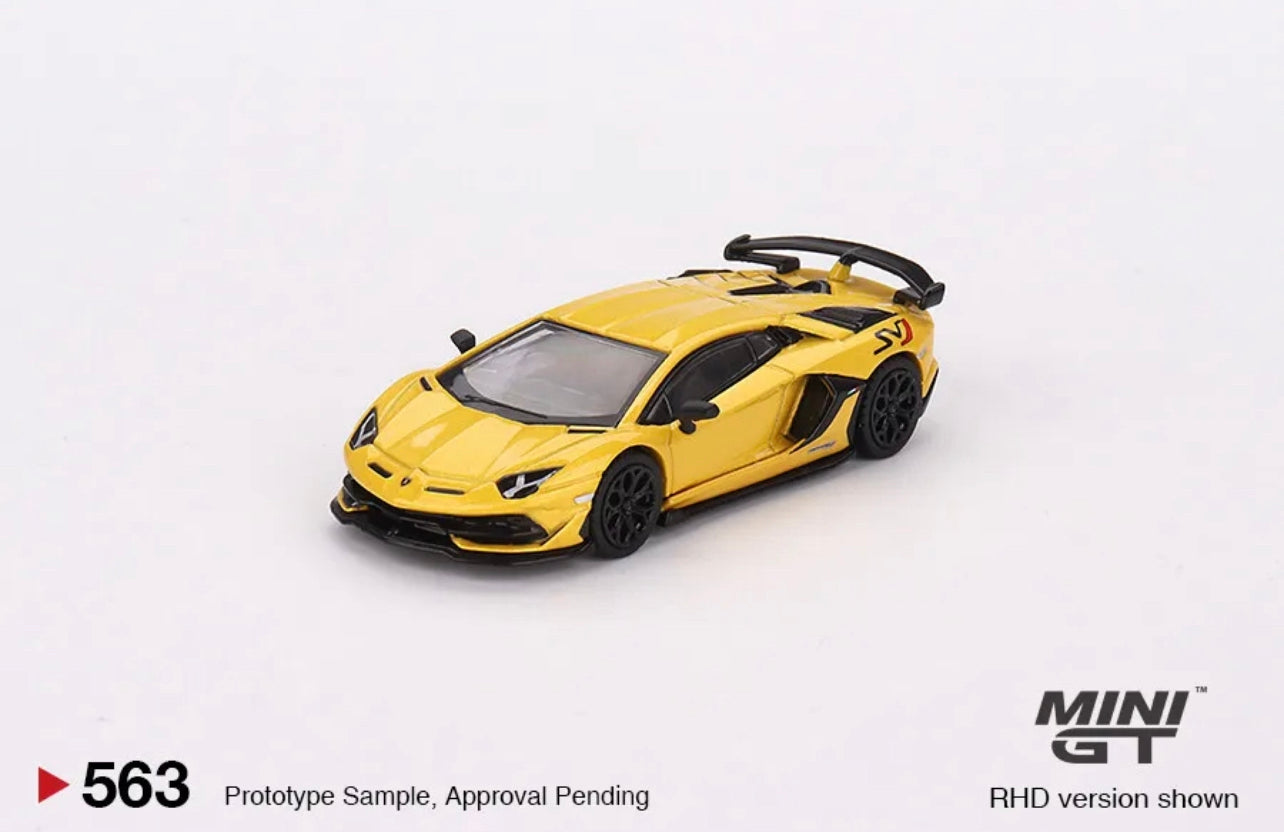 Mini GT Lamborghini Aventador SVJ Giallo Orion #563