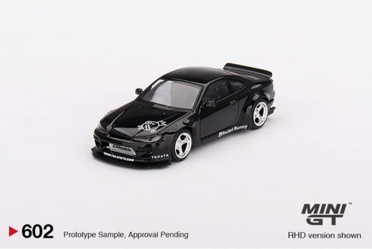 Mini GT Nissan Silvia S15 Rocket Bunny Black Pearl #602