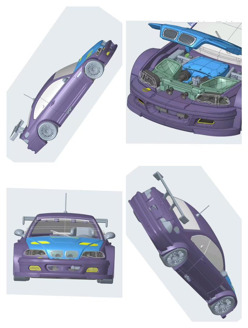 MJ Model BMW M3 E46 GTR Need For Speed Most Wanted