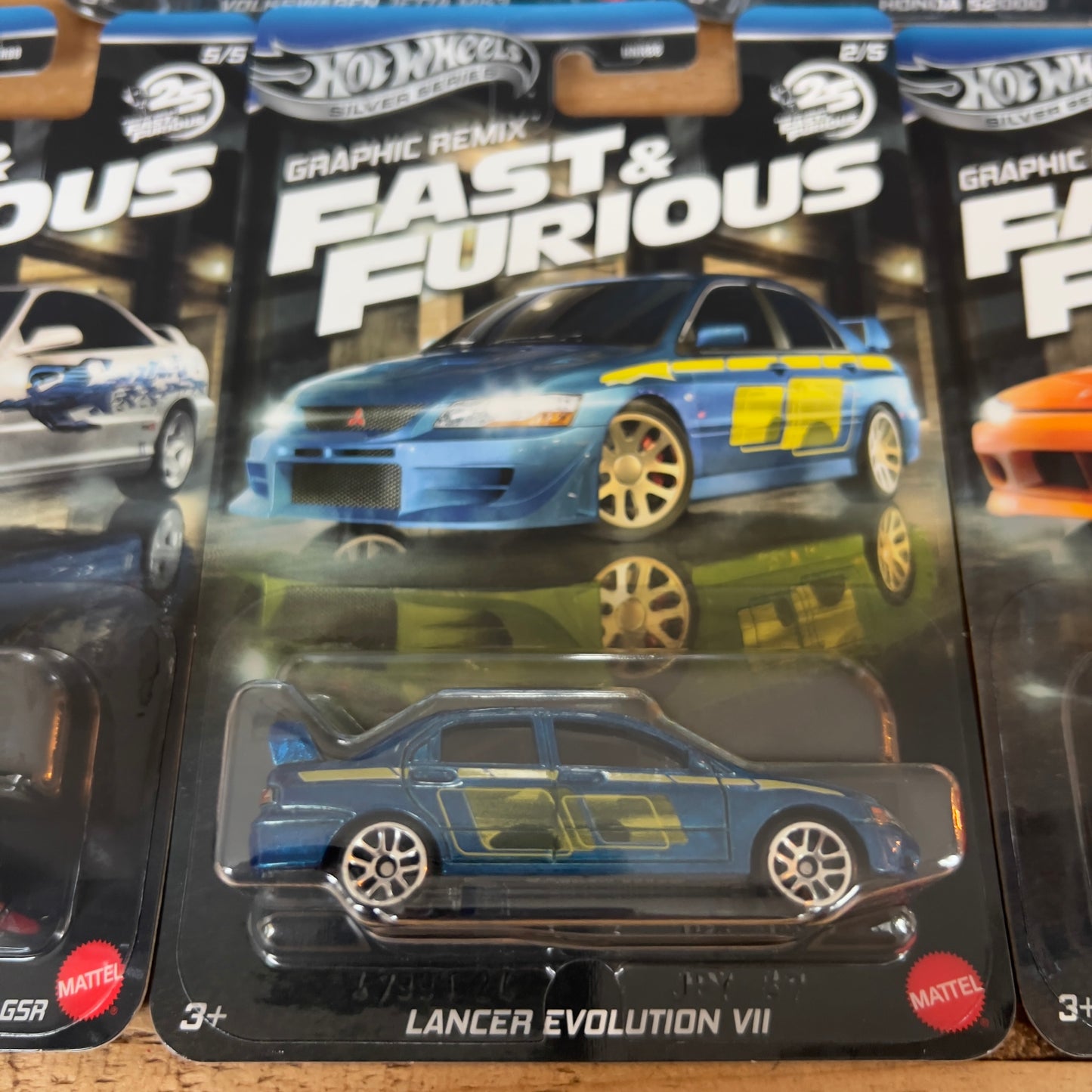 Hot Wheels Silver Series Fast & Furious Full Set Of 5