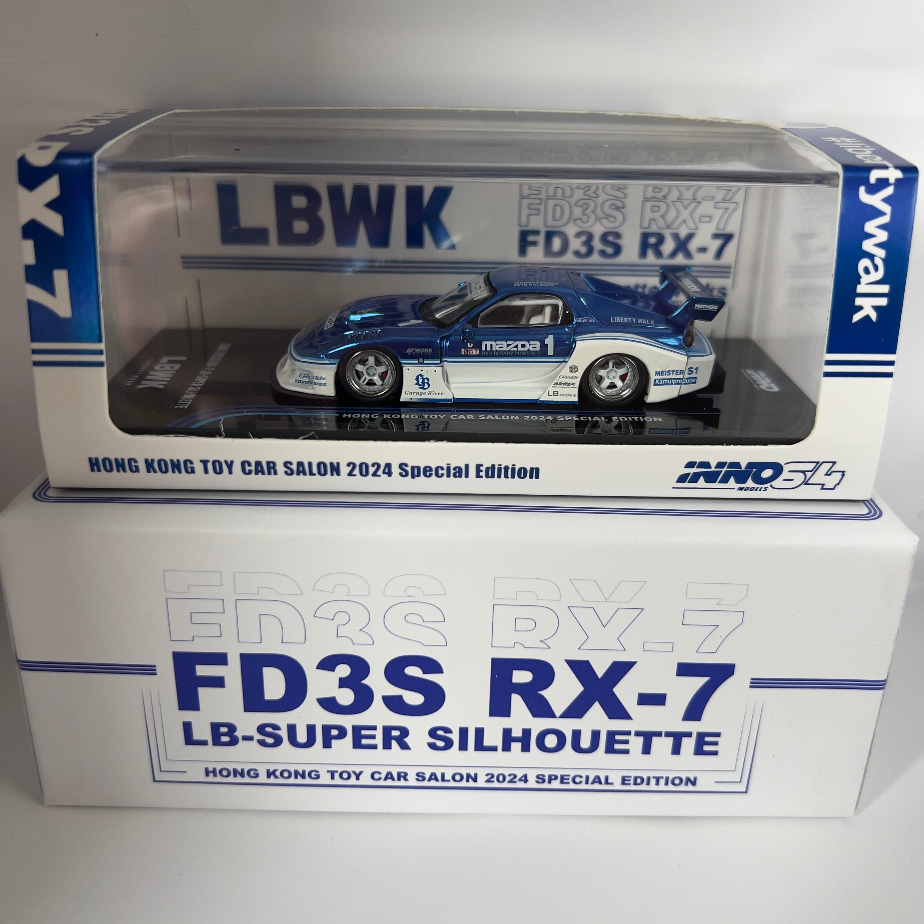 Inno64 Hong Kong Toy Car Salon Mazda RX7 LB Super Silhouette Chase ...
