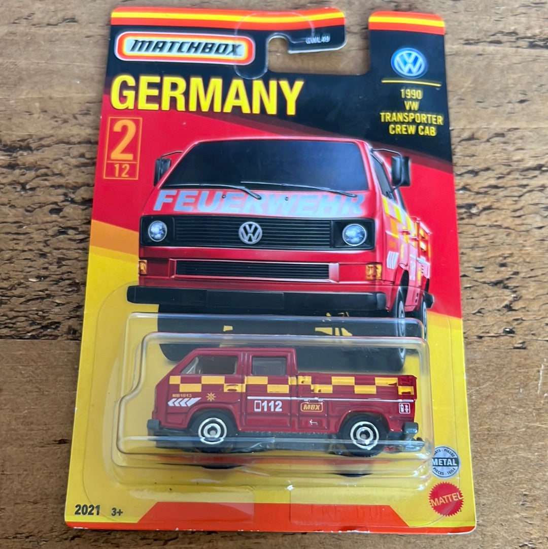Matchbox Germany 1990 VW Transporter Crew Cab Fire