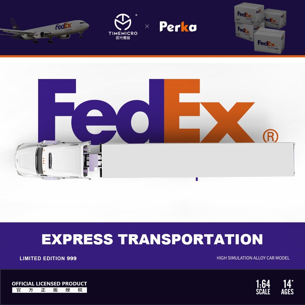 Time Micro x Perka Freightliner Truck & Trailer Fed Ex