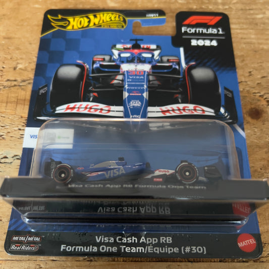 Hot Wheels Premium Formula 1 Visa Cash App Red Bull #30 Liam Lawson