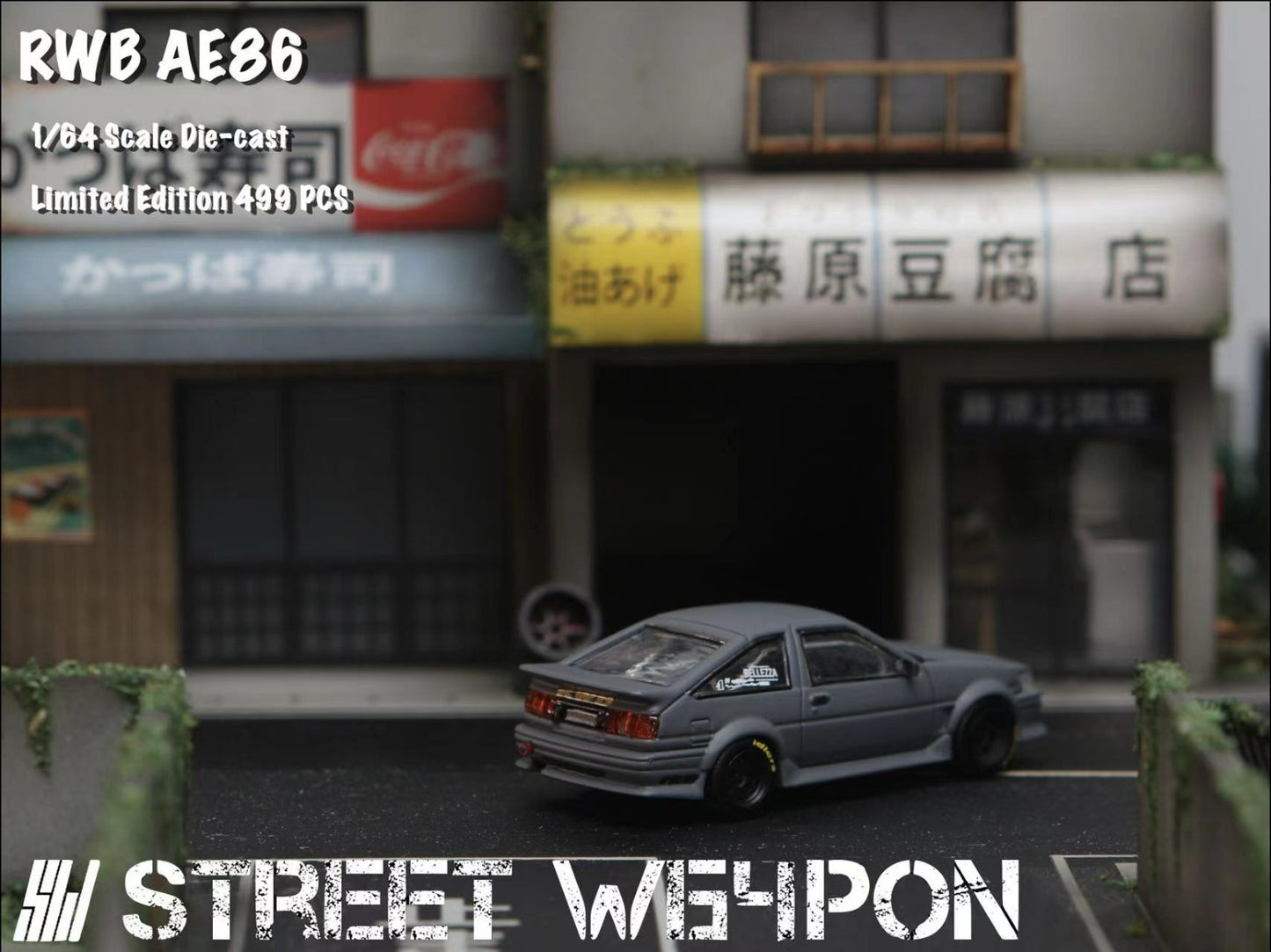 Street Weapon Toyota AE86 RWB Matte Grey