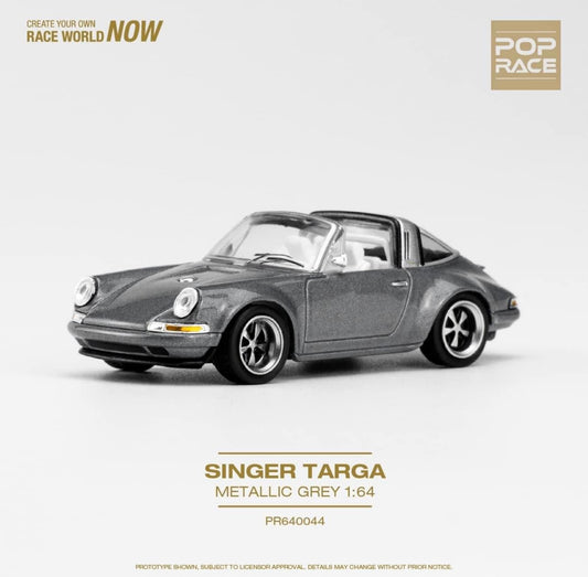 Pop Race Porsche Singer Targa Metalliv Grey