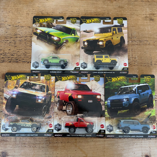 Hot Wheels Premium Off Road Set Of 5