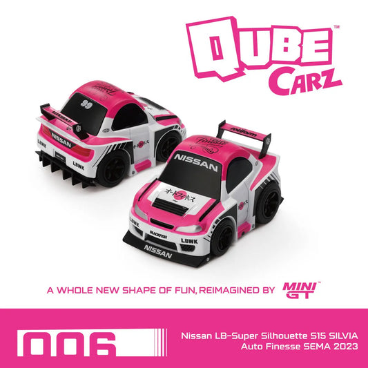 Mini GT Qube Carz Nissan Silvia S15 LB Super Silhouette #006