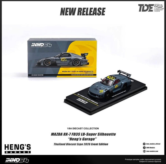Inno64 TDE Event Exclusive Mazda RX7 FD3S LB Super Silhouette Hengs Garage