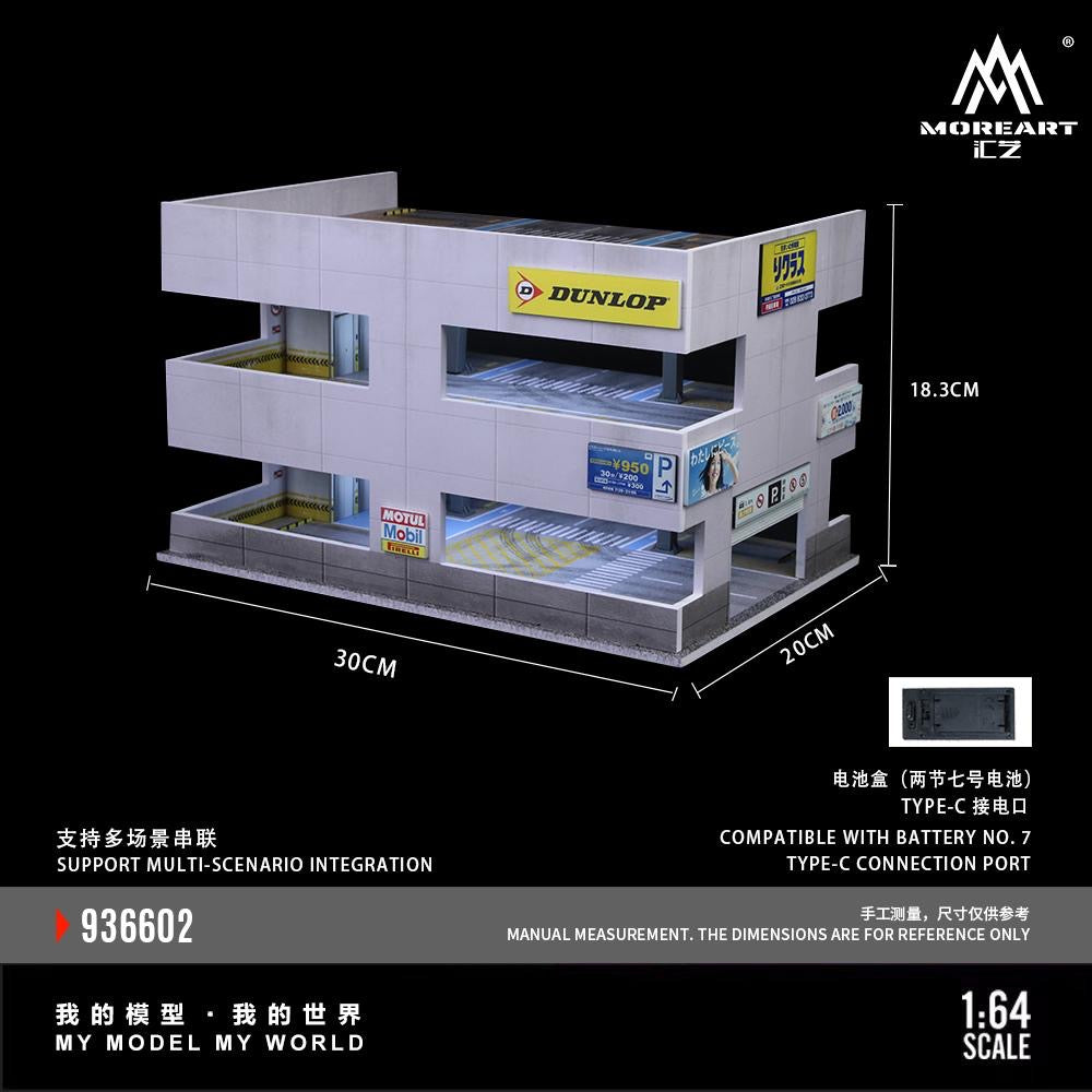 MoreArt Diorama Japanese Parking Building Style B