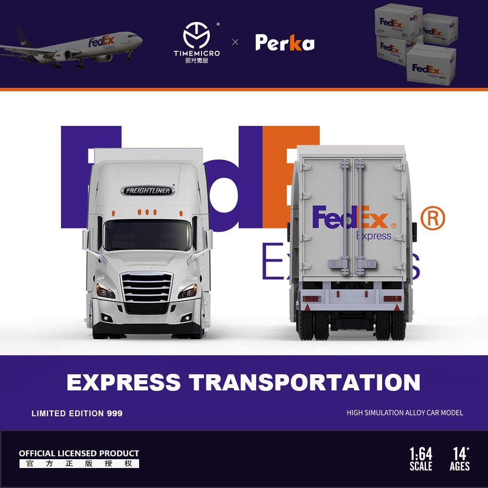 Time Micro x Perka Freightliner Truck & Trailer Fed Ex