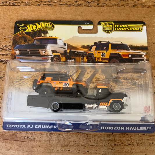 Hot Wheels Team Transport Toyota FJ Cruiser & Horizon Hauler