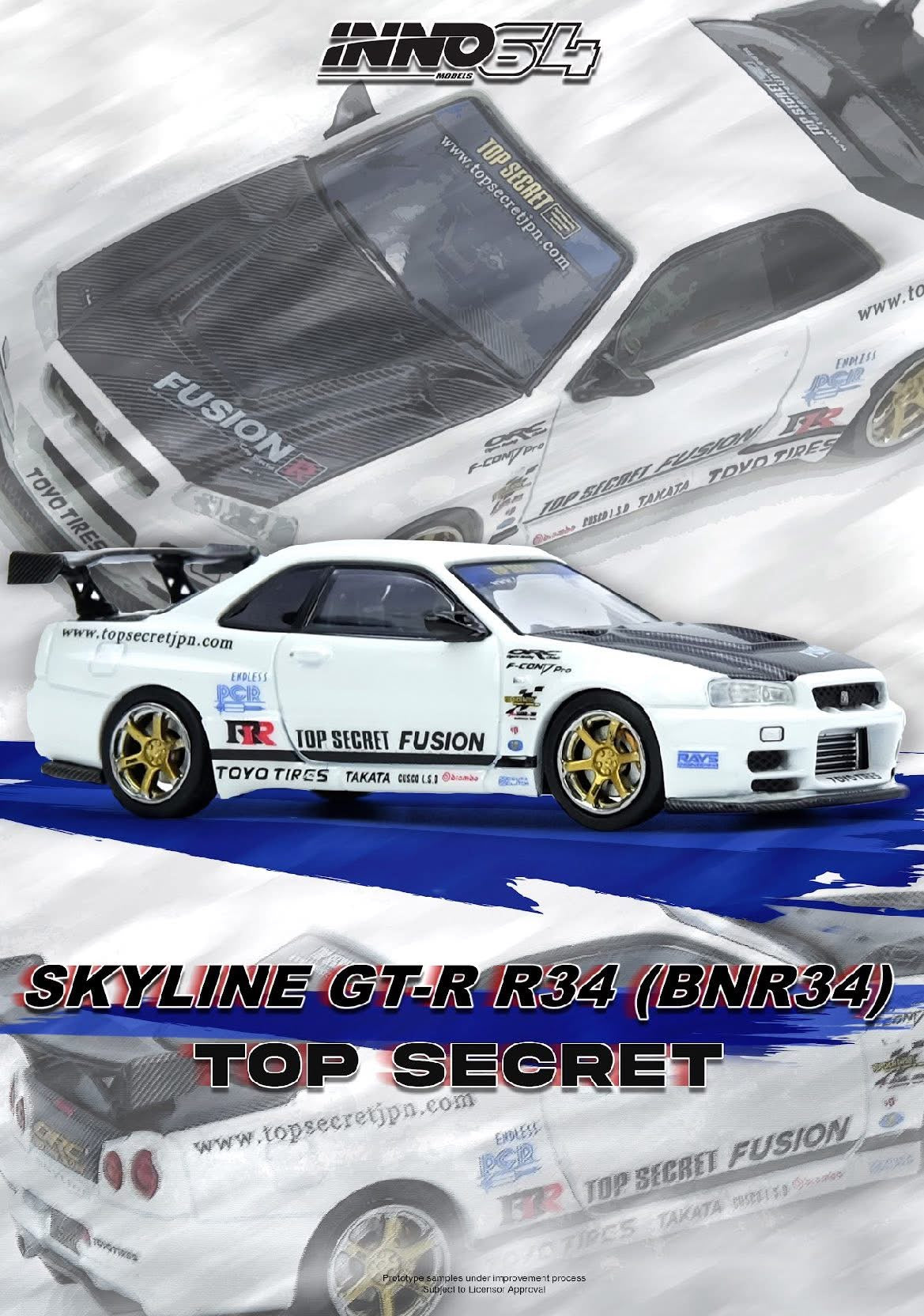 Inno64 Top Secret Nissan Skyline R34 GTR